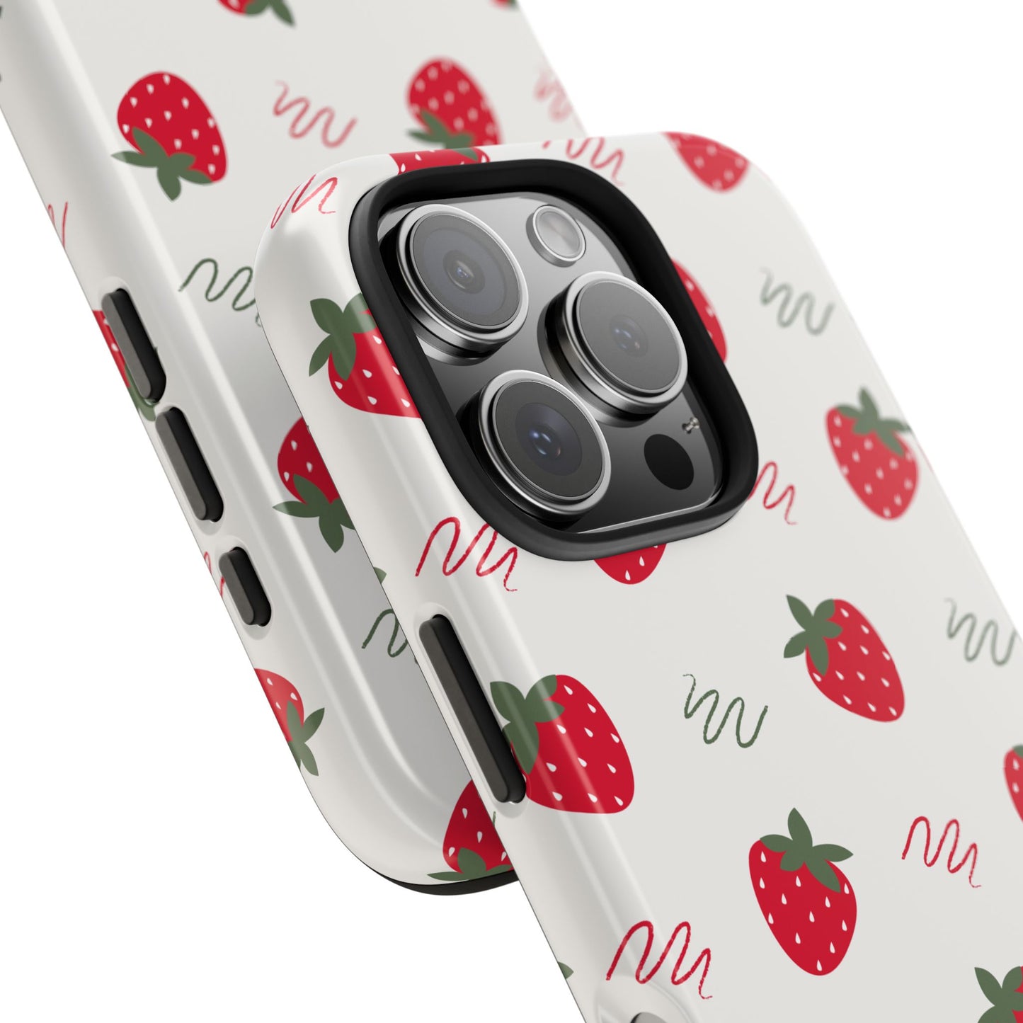 Strawberry Doodle Delight Tough Phone Case | Food