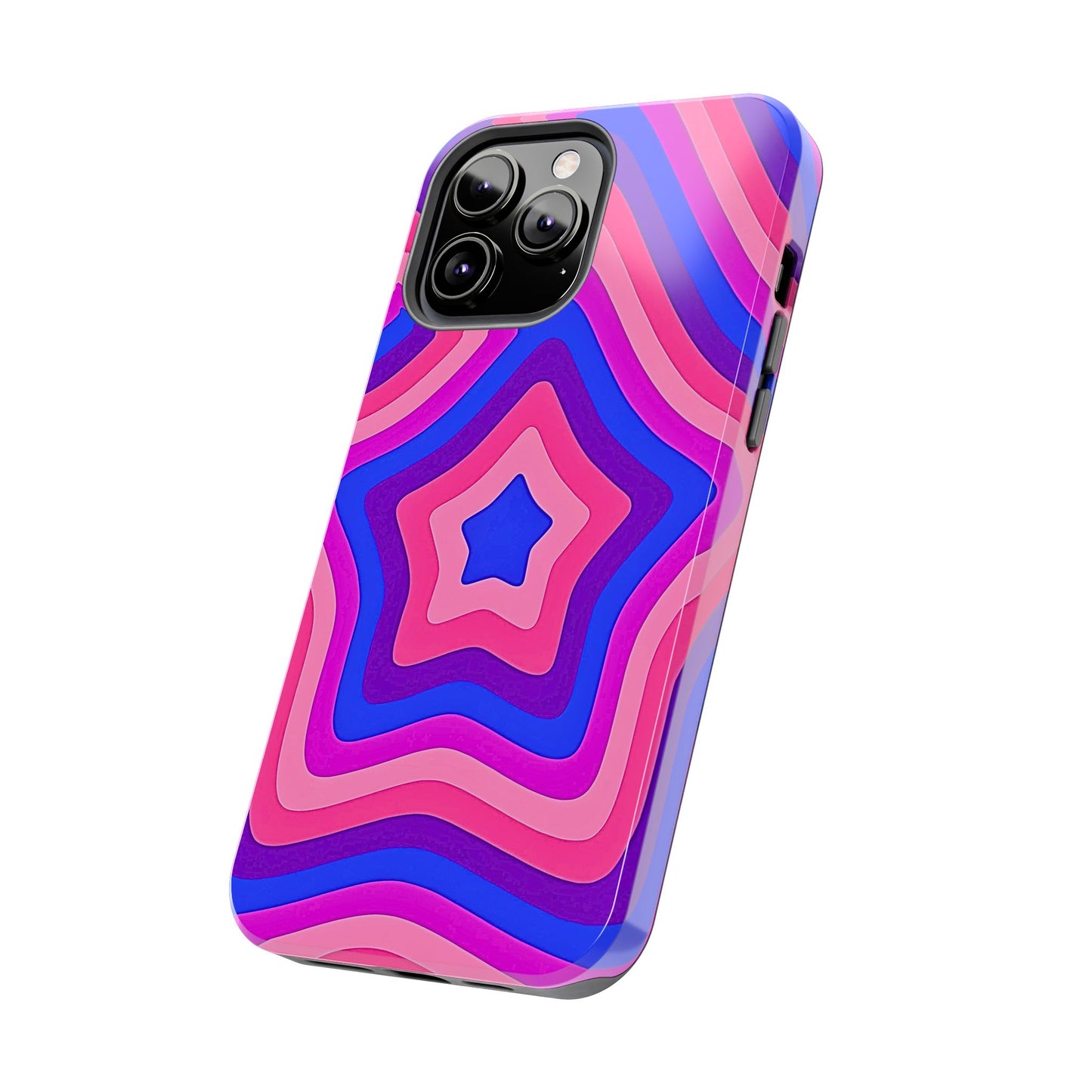 Funda resistente para teléfono con diseño de estrella retro | Estética