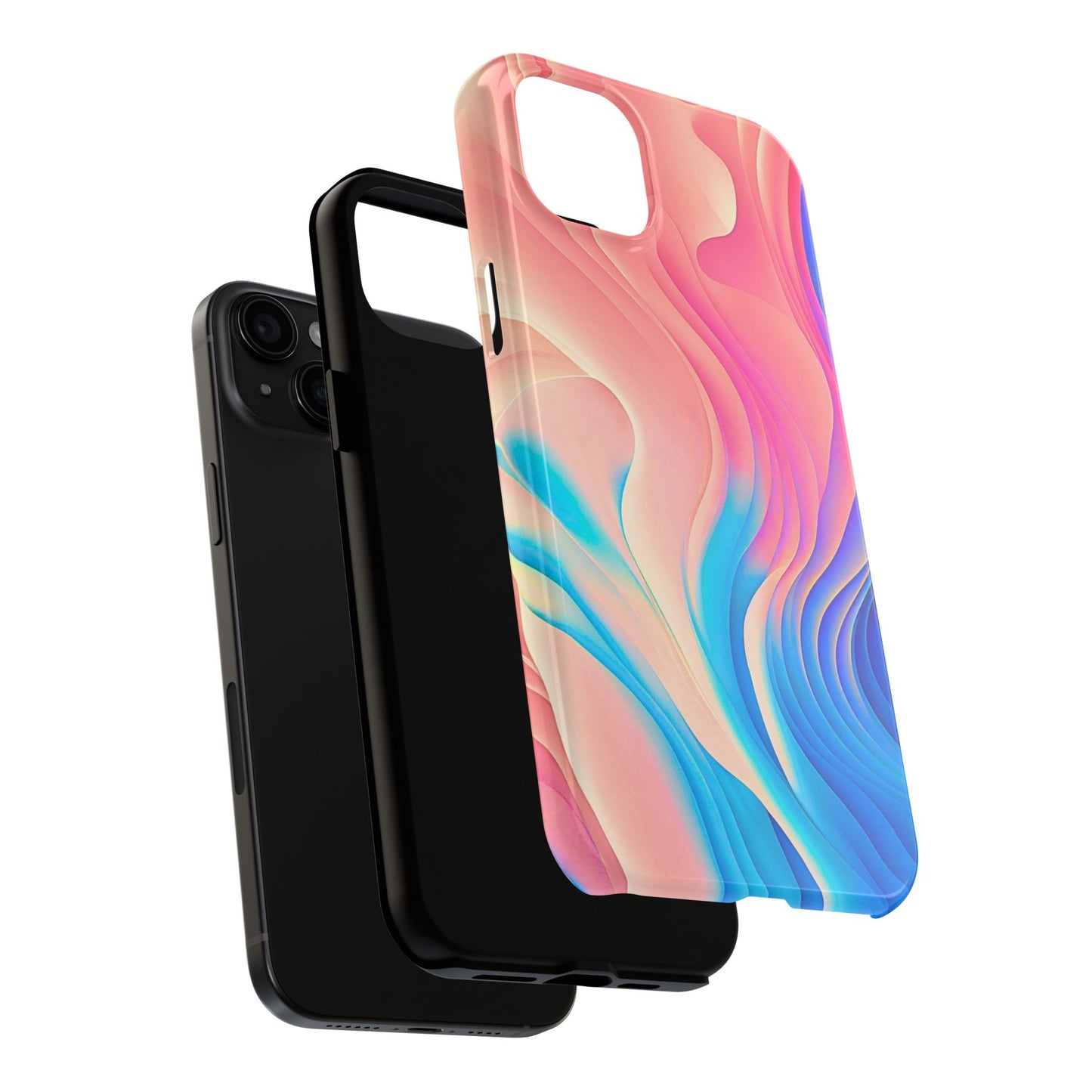 Abstract Pastel Waves Tough Phone Case | Aesthetic