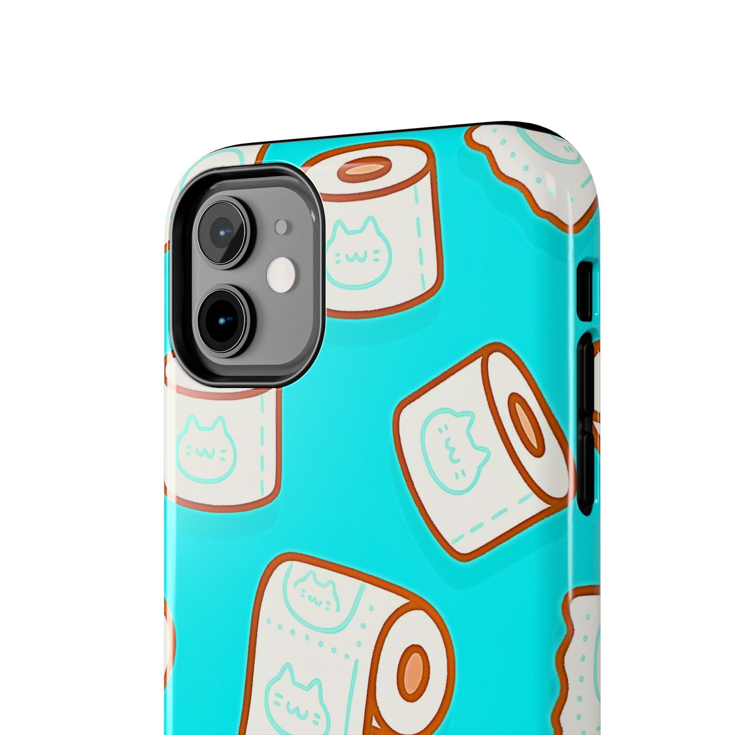 Funda resistente para teléfono con estampado de papel higiénico kawaii | Estética