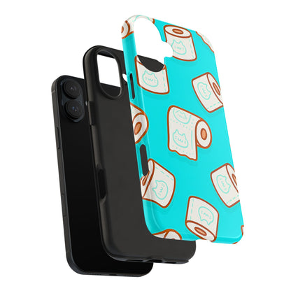 Funda resistente para teléfono con estampado de papel higiénico kawaii | Estética