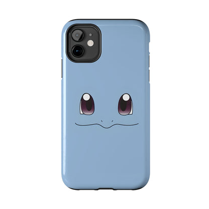 Blue Turtle Simple Blue Smile Tough Phone Case | Anime