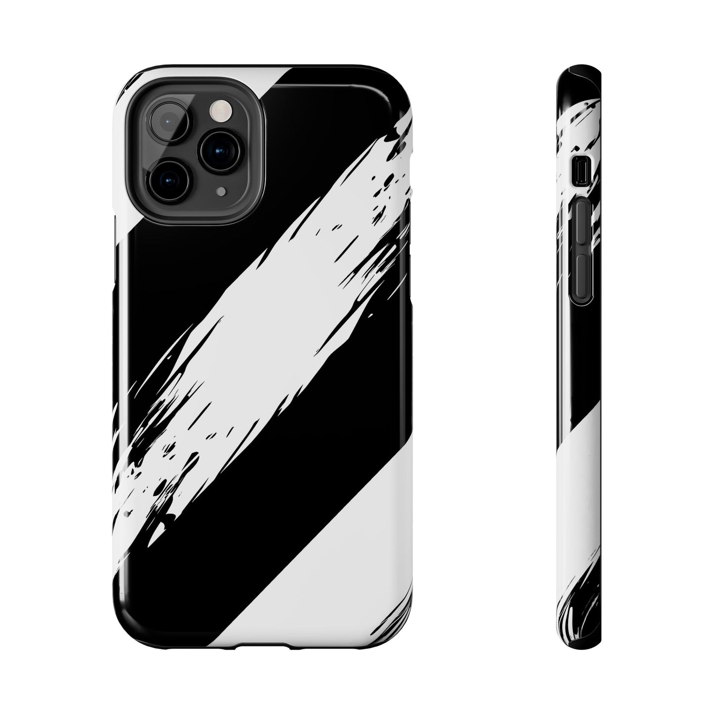 Funda/cubierta resistente para teléfono con rayas diagonales en blanco roto | Estética