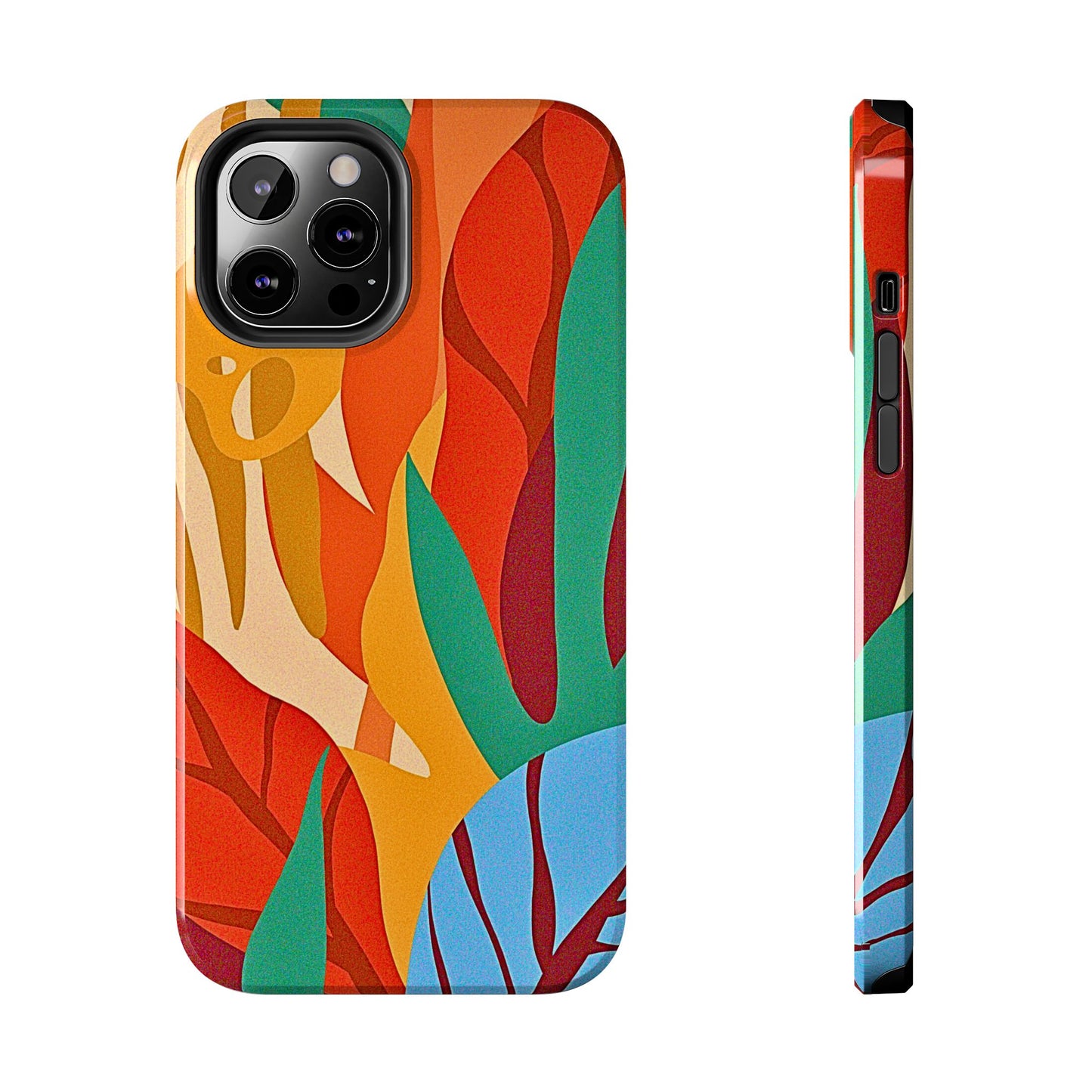 Abstract Autumn Leaves Tough Phone Case | Aesthetic