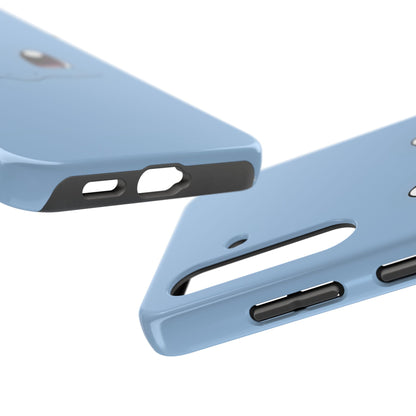 Blue Turtle Simple Blue Smile Tough Phone Case | Anime