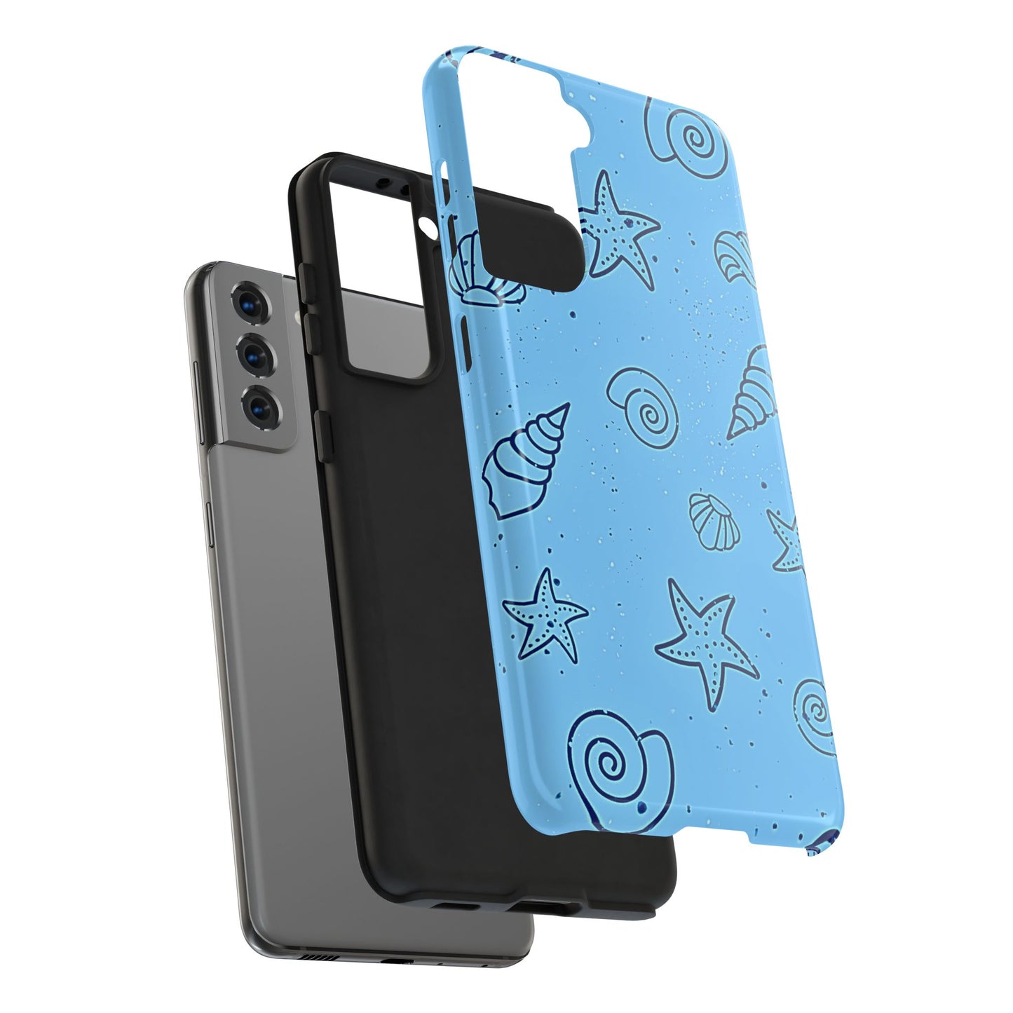 Funda resistente para teléfono Shells azul claro | Estética