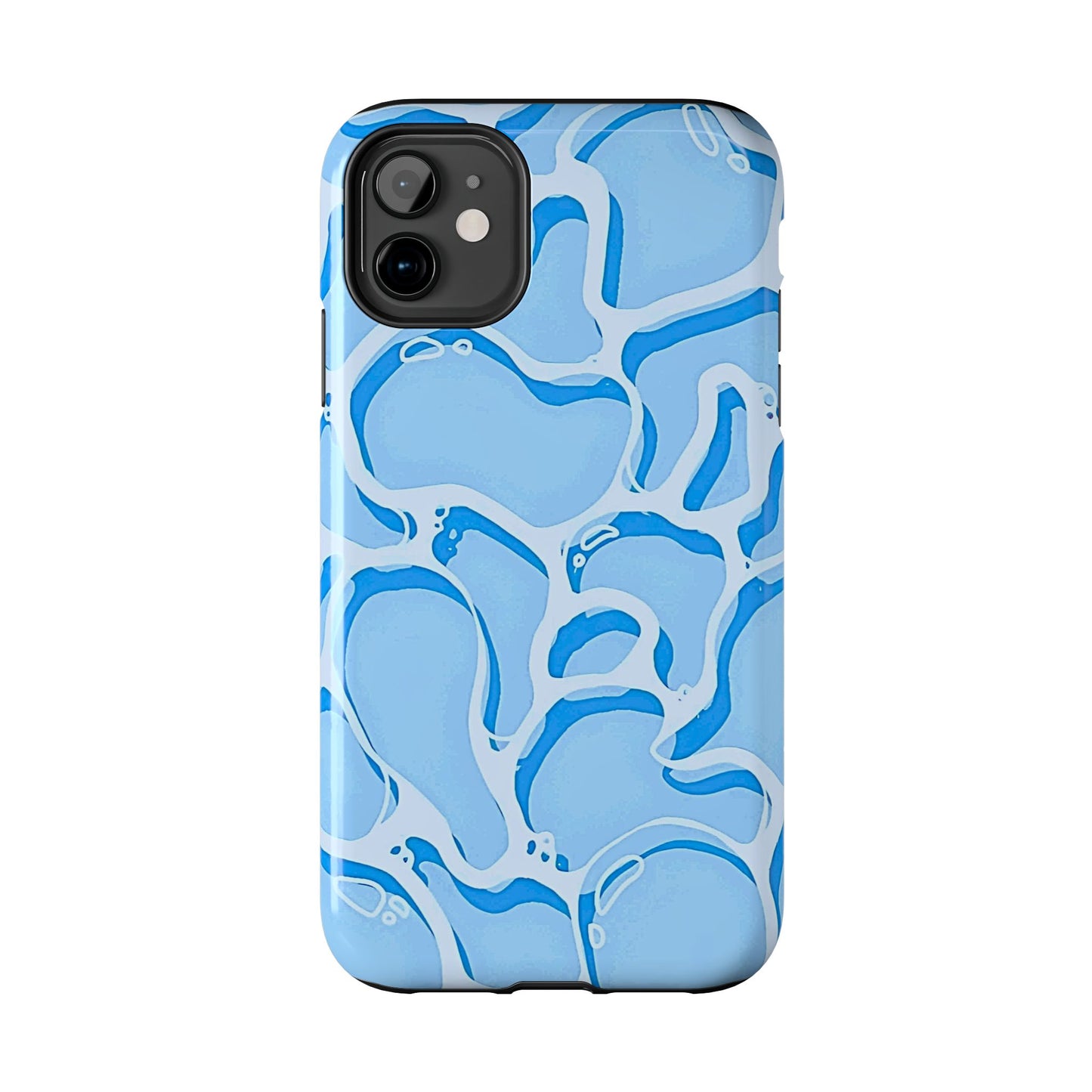 Funda resistente para teléfono con estampado de agua de piscina | Estética
