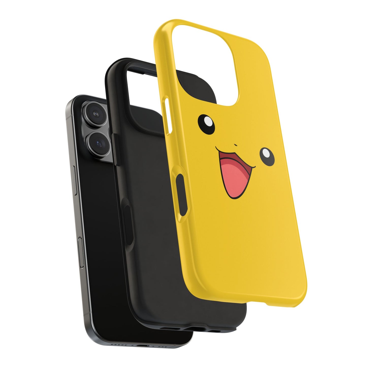 Electric Mouse Yellow Happy Face Minimal Design Tough Phone Case | Anime