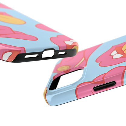 Funda resistente para teléfono con estampado de sombrero vaquero y labios sensuales (versión 1) | Estética