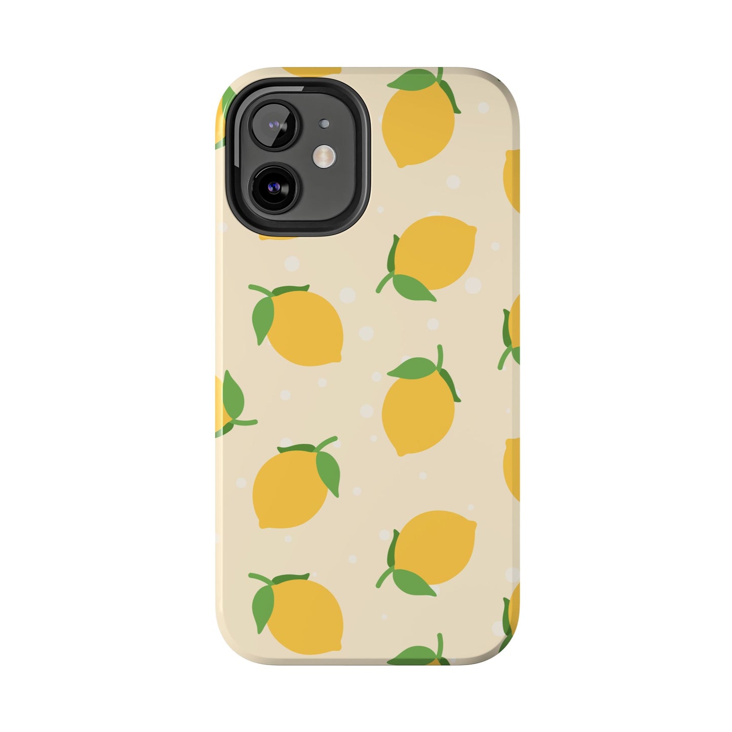 Cute Aesthetic Lemon Pattern Citrus Design Tough Phone Case | Food