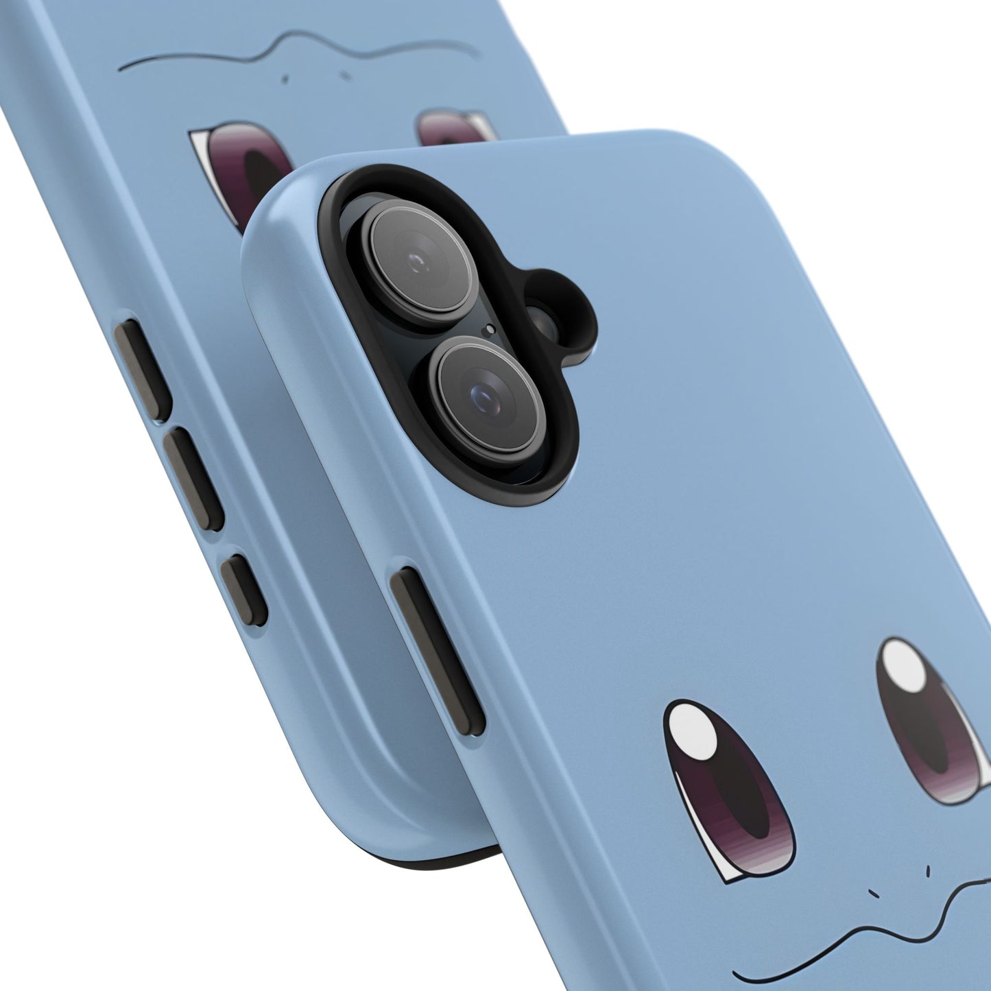 Blue Turtle Simple Blue Smile Tough Phone Case | Anime