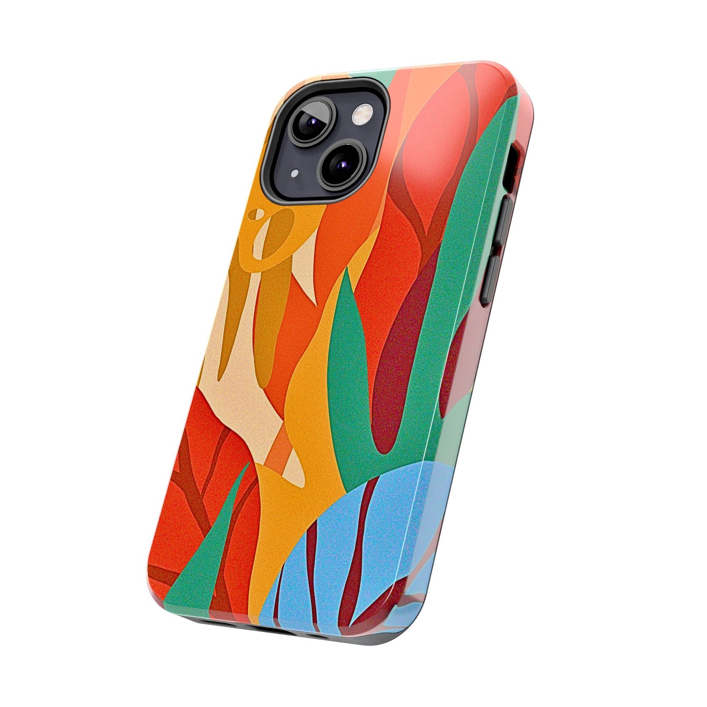 Abstract Autumn Leaves Tough Phone Case | Aesthetic