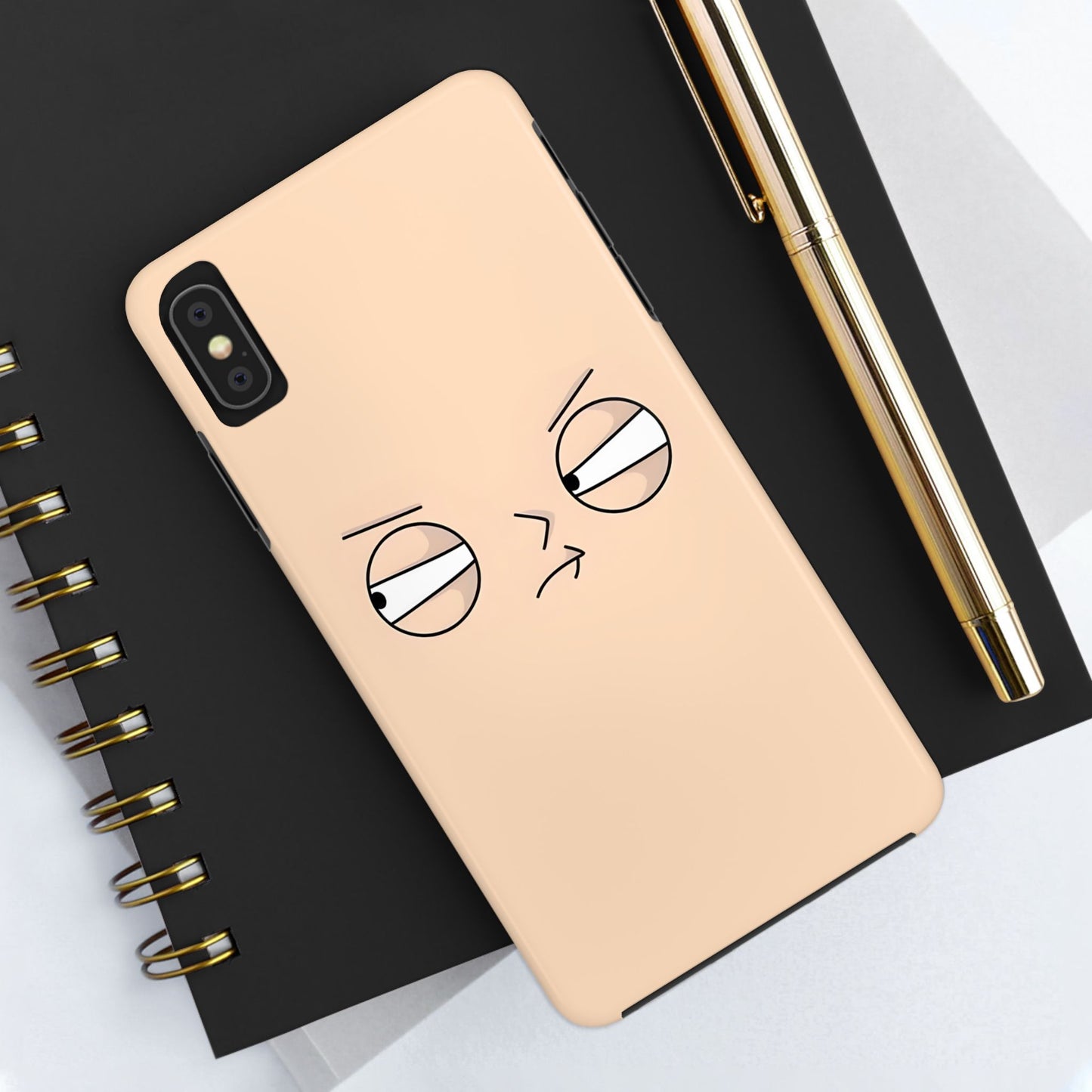 Family Guy Stewie Suspicious Eyes Look Tough Phone Case | Cartoons
