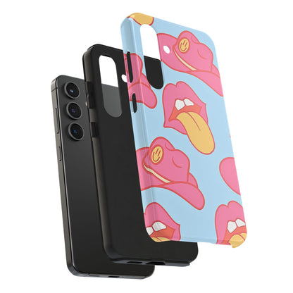 Funda resistente para teléfono con estampado de sombrero vaquero y labios sensuales (versión 1) | Estética