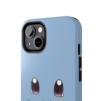 Blue Turtle Simple Blue Smile Tough Phone Case | Anime