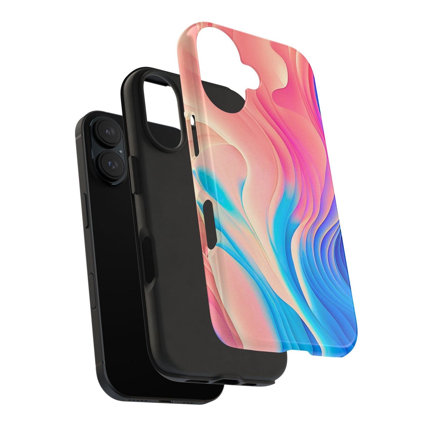 Abstract Pastel Waves Tough Phone Case | Aesthetic