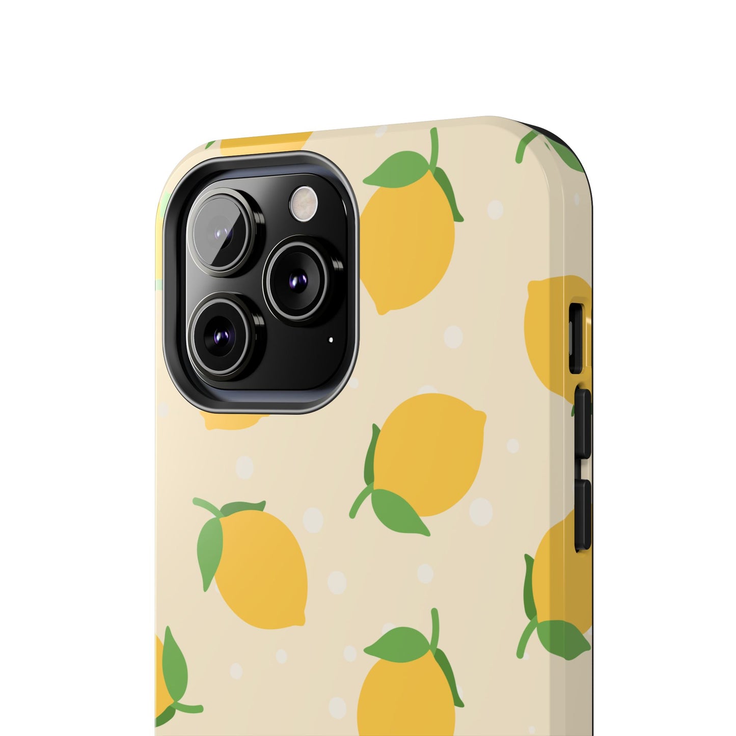 Cute Aesthetic Lemon Pattern Citrus Design Tough Phone Case | Food