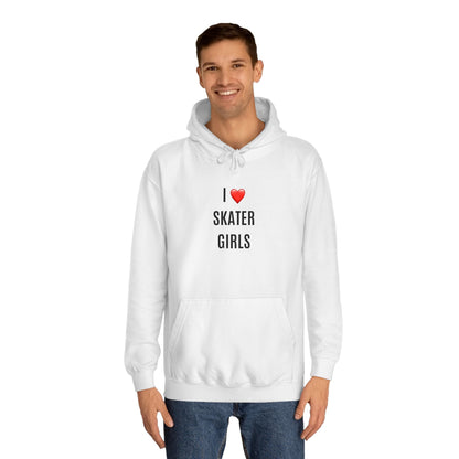 I Love Skater Girls Unisex Hoodie
