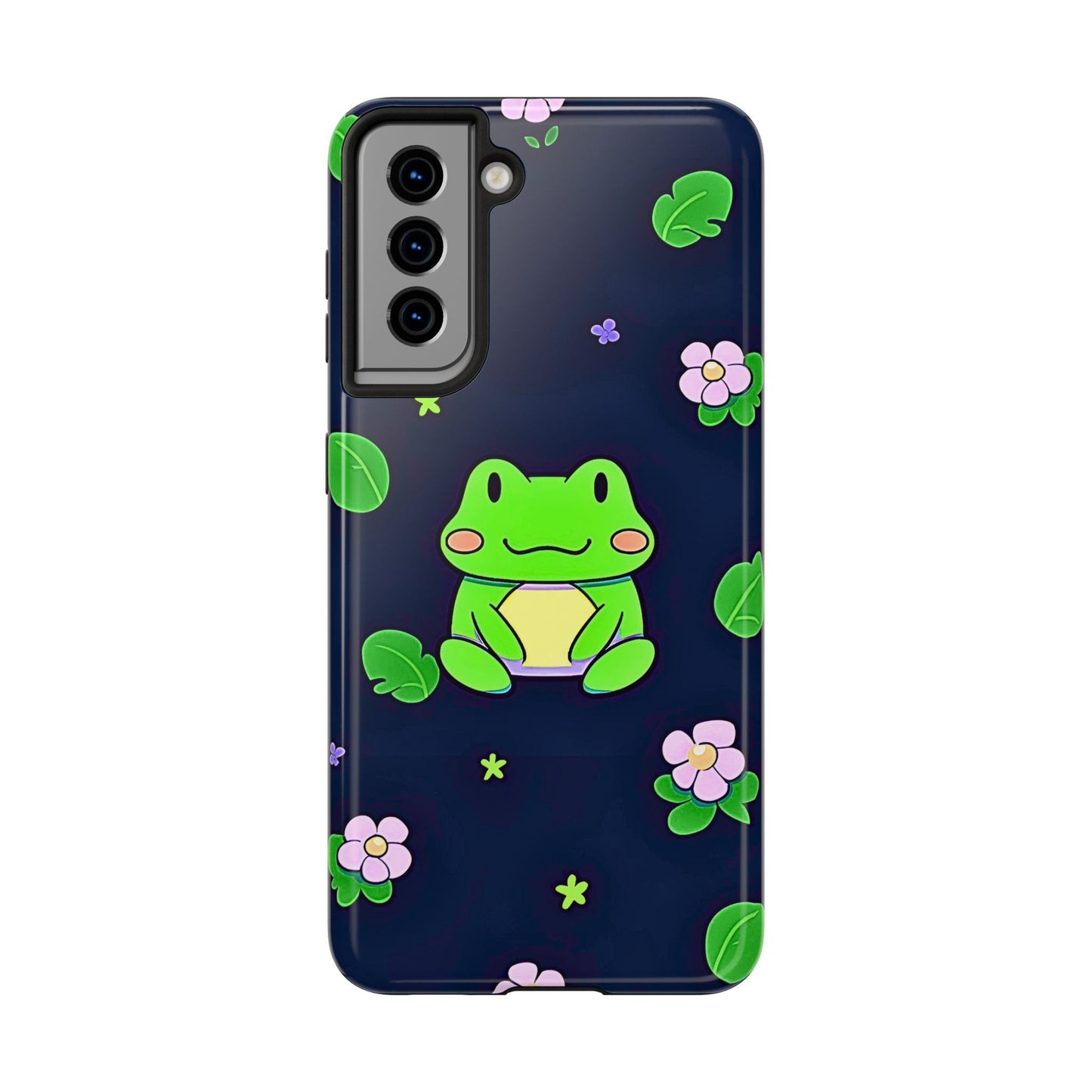 Adorable Froggy Black Tough Phone Case | Animals