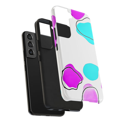 Abstract Shapes Preppy Pastel Style (Version 2) Tough Phone Case | Aesthetic