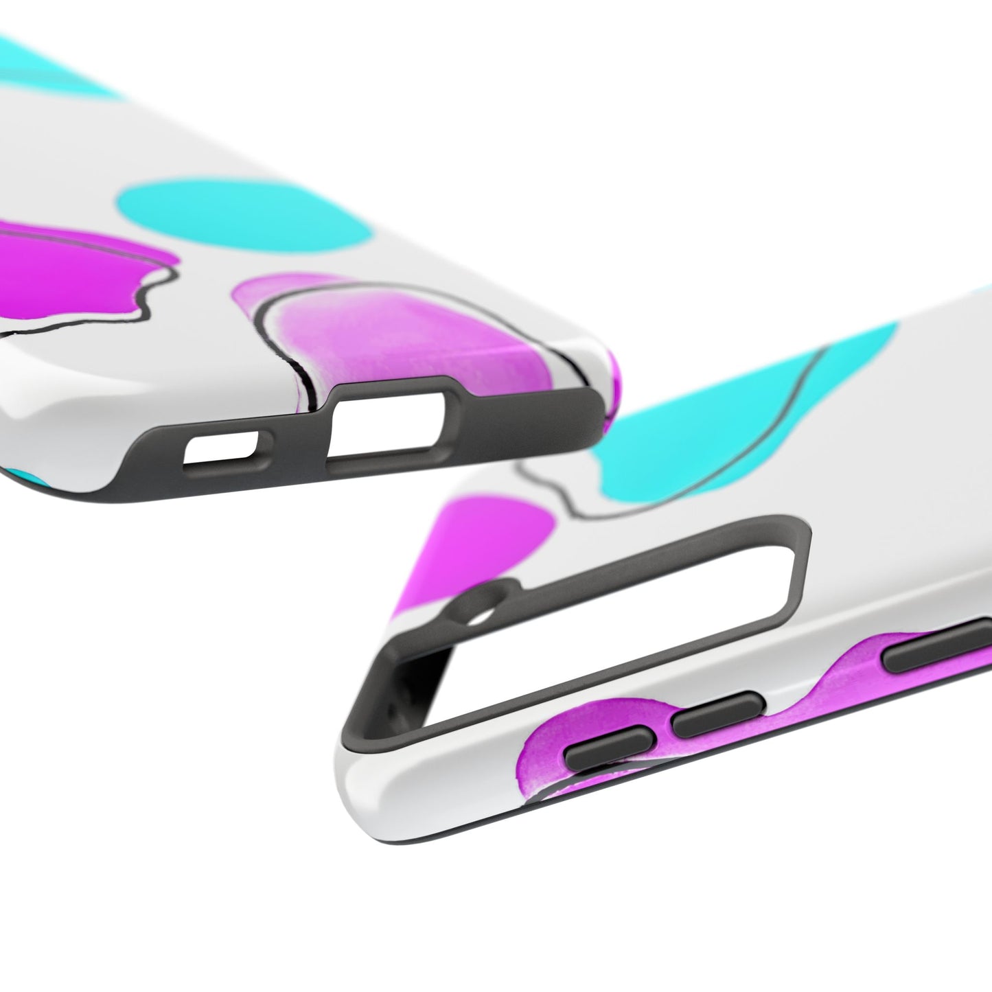 Abstract Shapes Preppy Pastel Style (Version 2) Tough Phone Case | Aesthetic