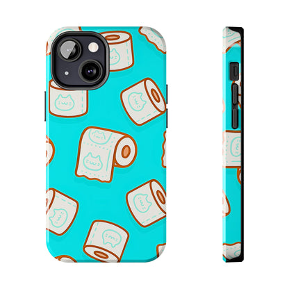 Funda resistente para teléfono con estampado de papel higiénico kawaii | Estética
