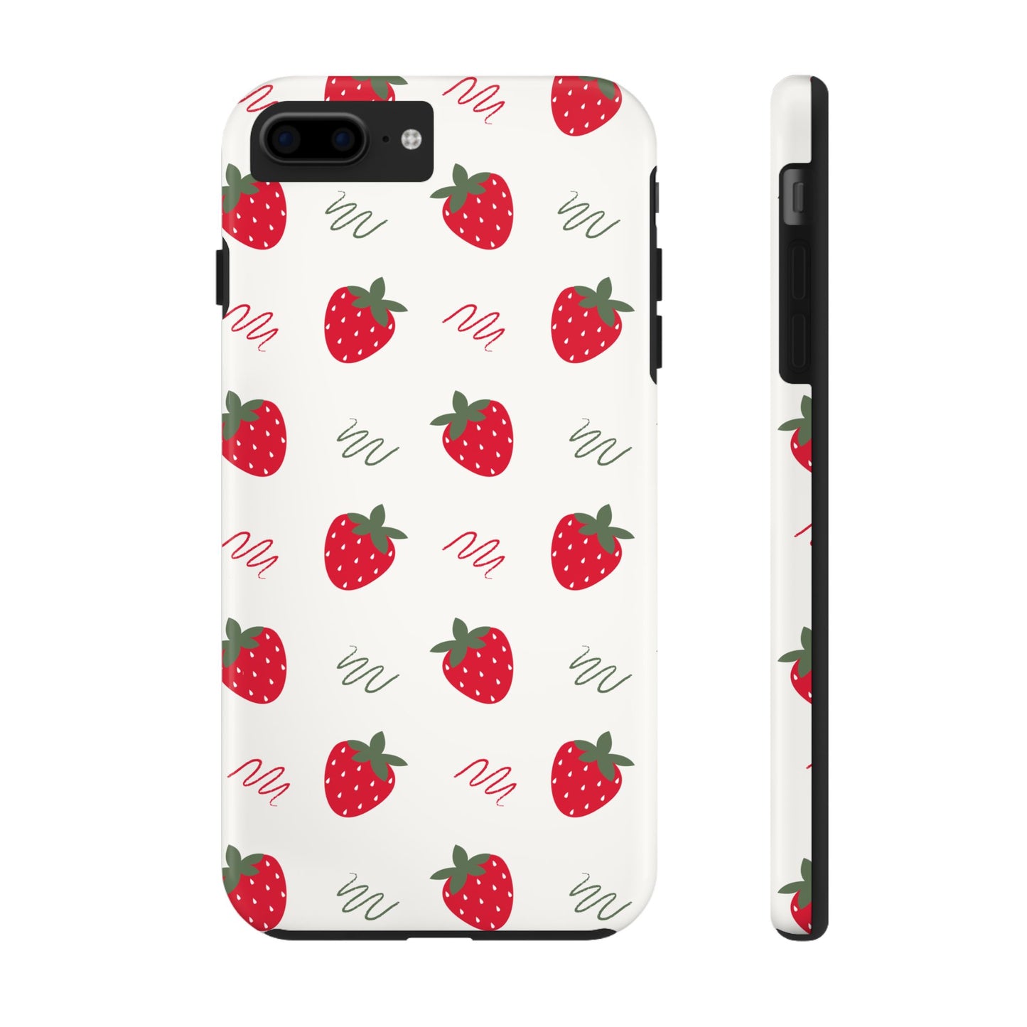 Strawberry Doodle Delight Tough Phone Case | Food