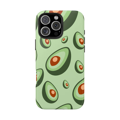 Trendy Avocado Pattern Green Aesthetic Minimal Fruit Phone Case | Food