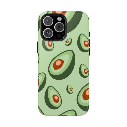 Trendy Avocado Pattern Green Aesthetic Minimal Fruit Phone Case | Food