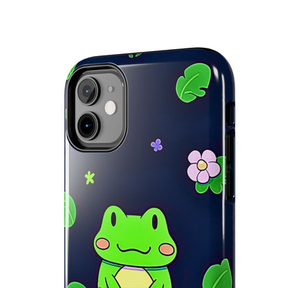 Adorable Froggy Black Tough Phone Case | Animals