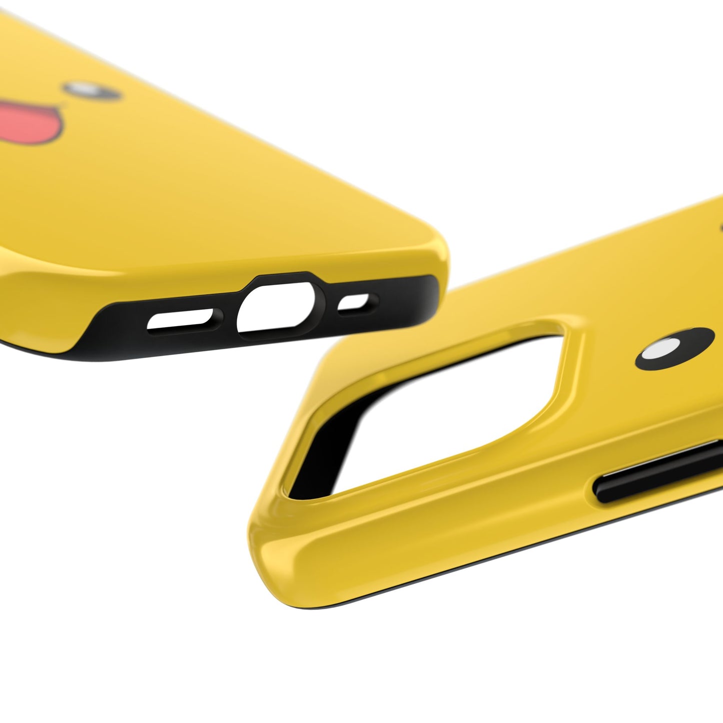 Electric Mouse Yellow Happy Face Minimal Design Tough Phone Case | Anime
