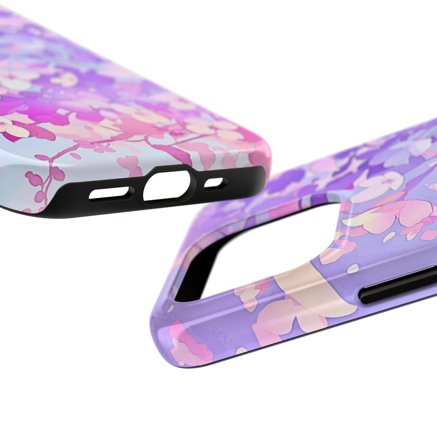 Funda resistente para teléfono con delicados estampados florales en tonos pastel | Estética