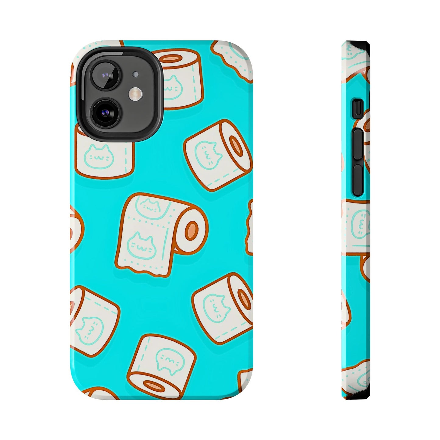 Funda resistente para teléfono con estampado de papel higiénico kawaii | Estética