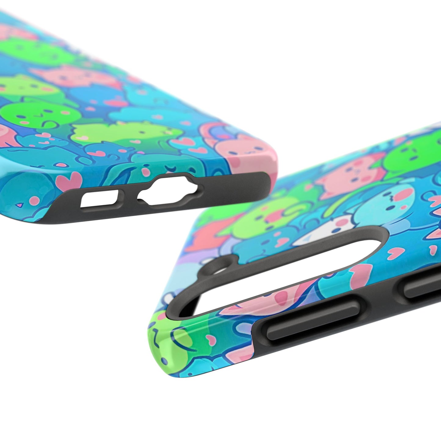 Cute Colorful Cats Pattern Style Tough Phone Case | Animals