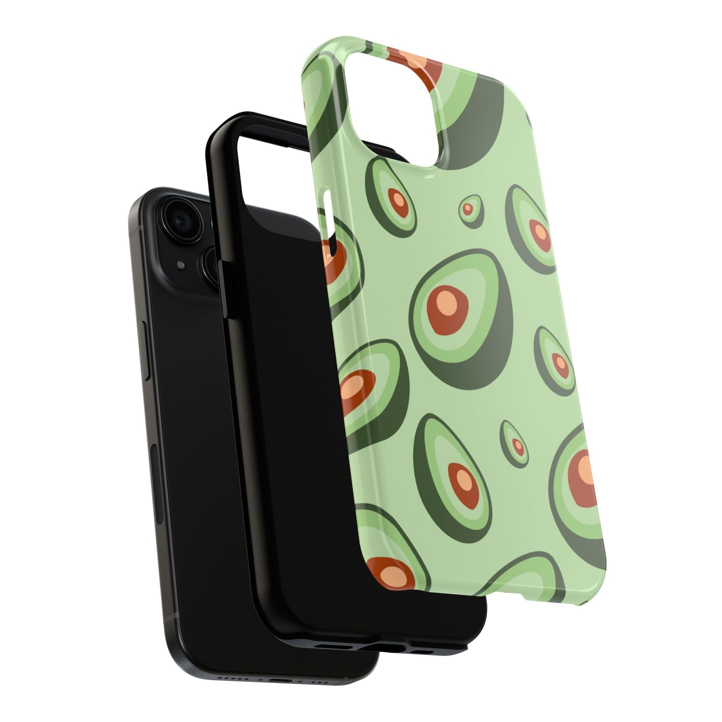 Trendy Avocado Pattern Green Aesthetic Minimal Fruit Phone Case | Food