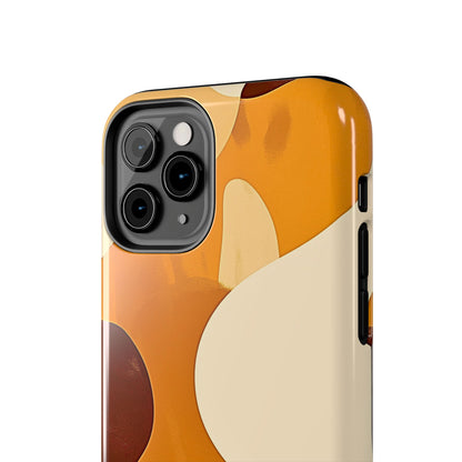 Funda/Cubierta resistente para teléfono con diseño en beige y marrón Earth Harmony | Estética