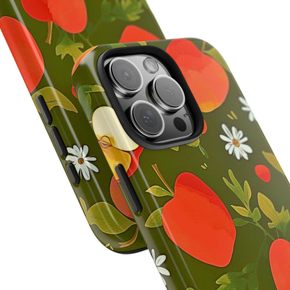 Funda/Cubierta resistente para teléfono con diseño de manzanas y bayas | Estética