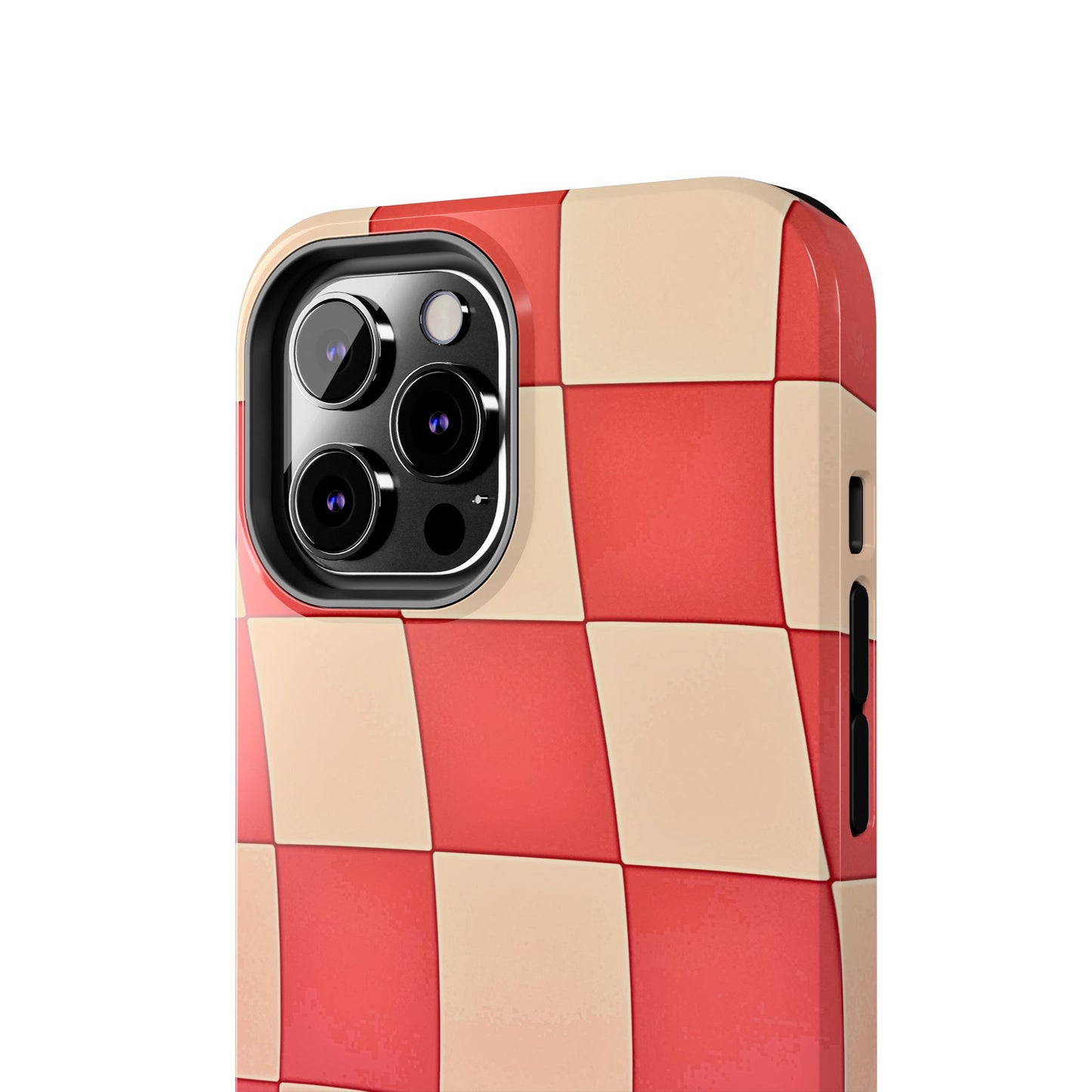 Preppy Checkered Pink Tough Phone Case | Aesthetic