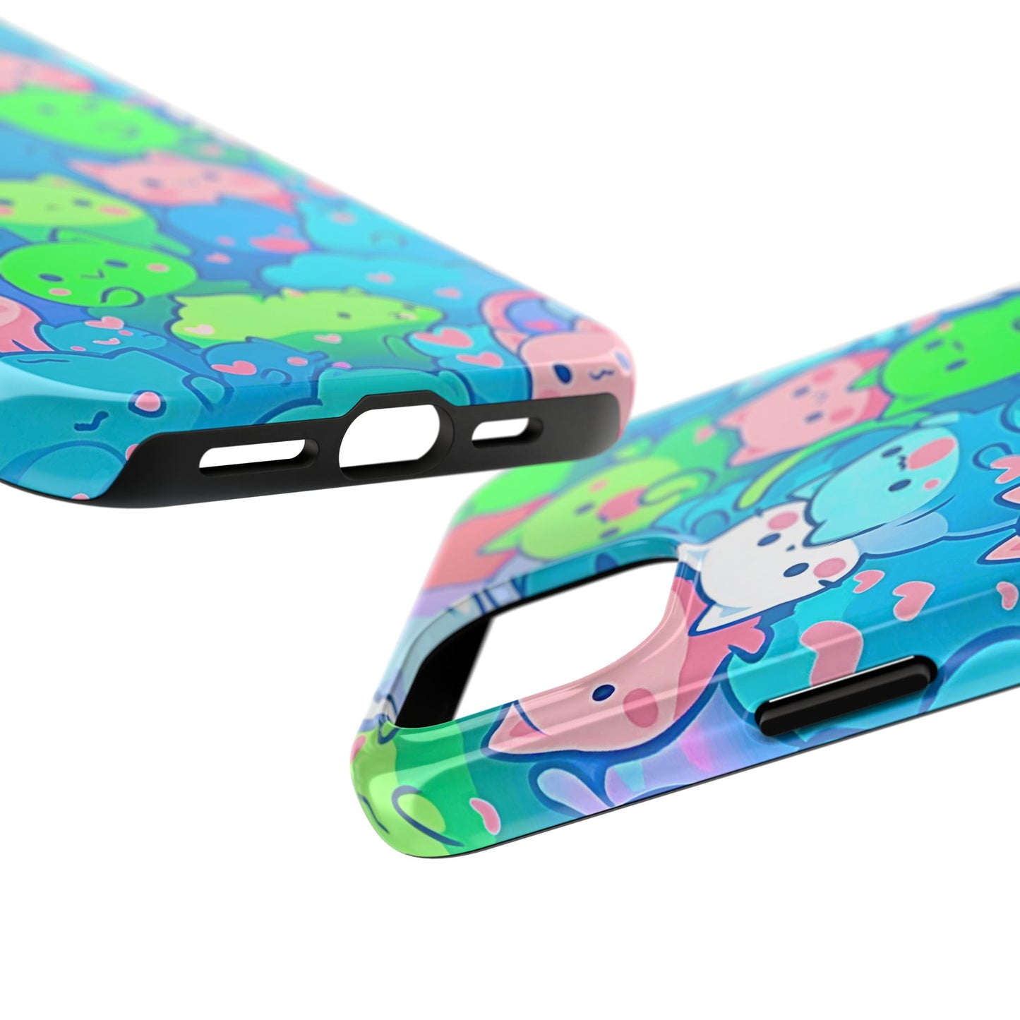 Cute Colorful Cats Pattern Style Tough Phone Case | Animals