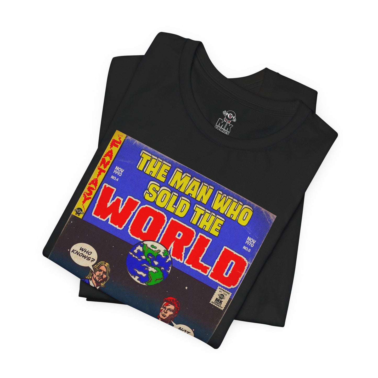 Bowie & Cobain - The Man Who Sold the World - Unisex Jersey Short Sleeve Tee