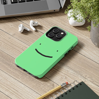 Simple Smile Green Face Tough Phone Case | Other