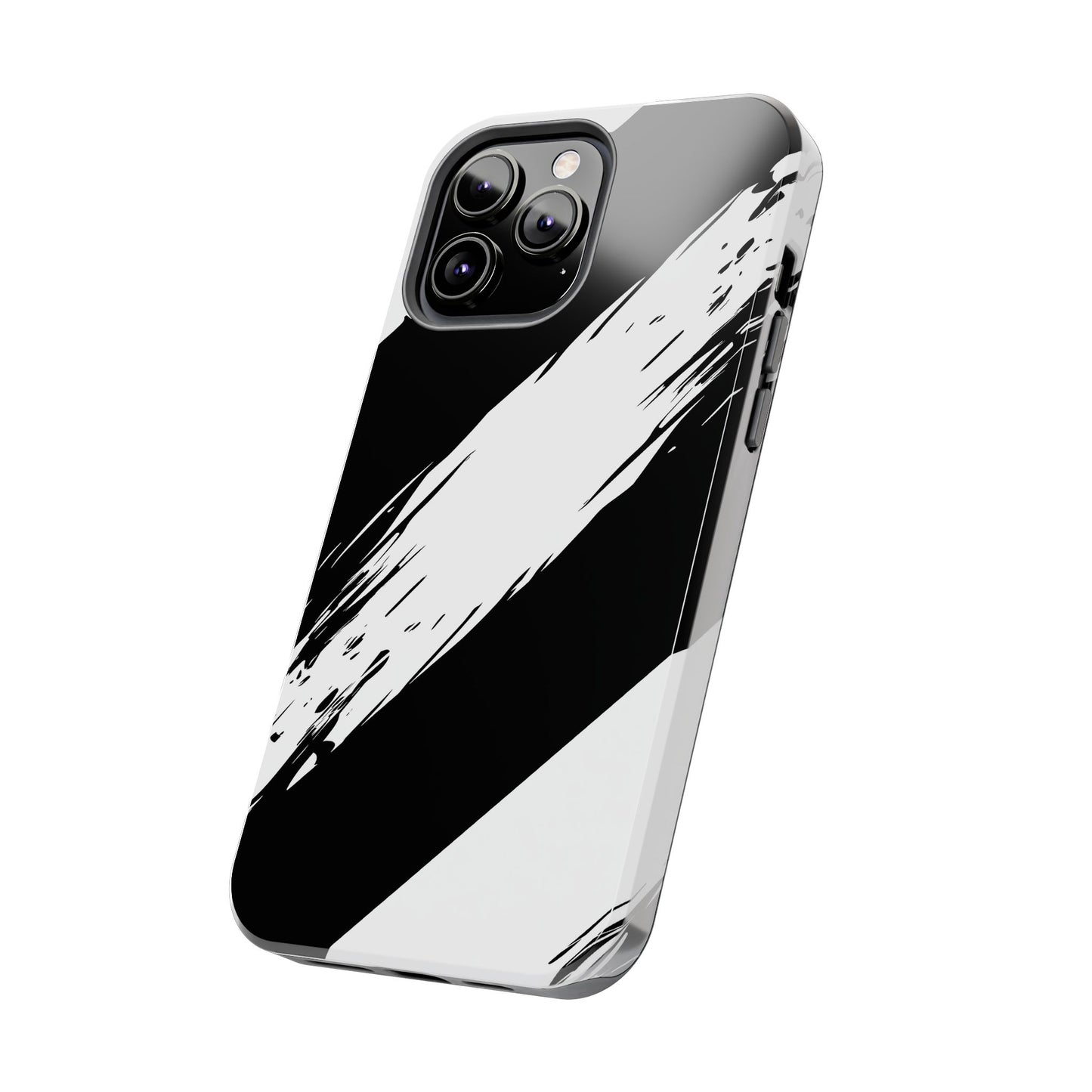 Funda/cubierta resistente para teléfono con rayas diagonales en blanco roto | Estética