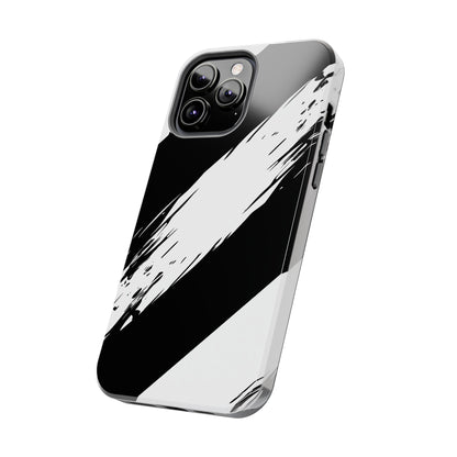 Funda/cubierta resistente para teléfono con rayas diagonales en blanco roto | Estética