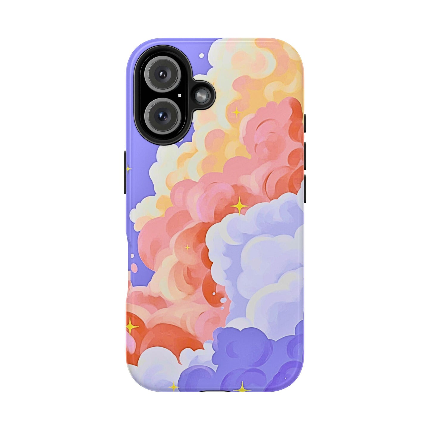 Funda resistente para teléfono con diseño de nubes de colores de ensueño | Estética