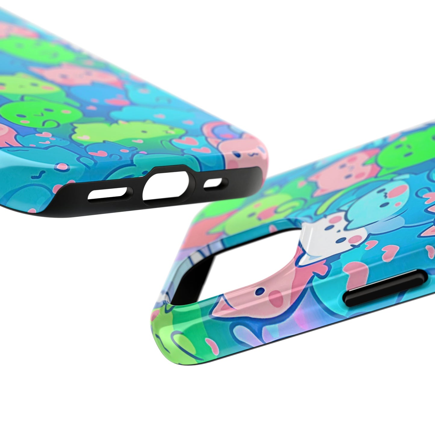 Cute Colorful Cats Pattern Style Tough Phone Case | Animals