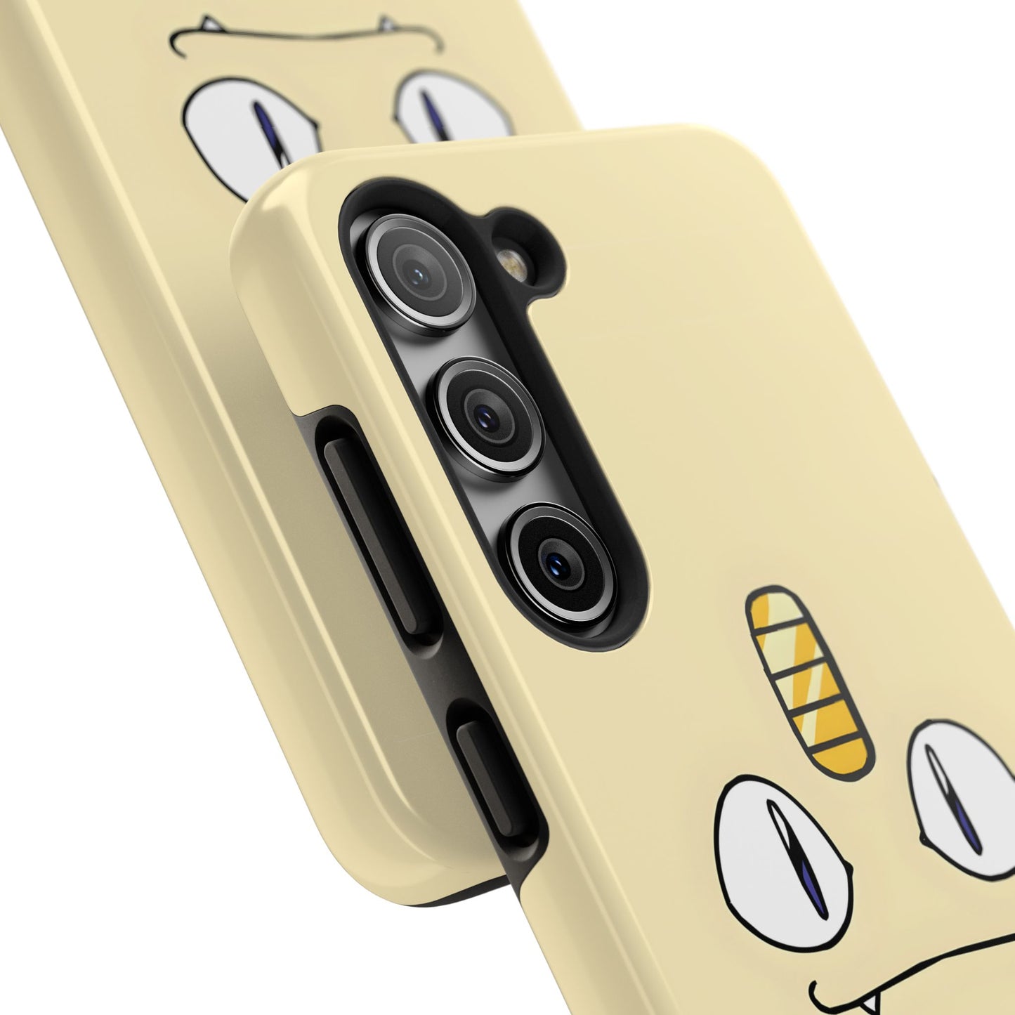 Cat Minimal Gold Coin Face Tough Phone Case | Anime
