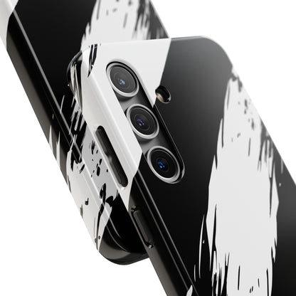 Funda/cubierta resistente para teléfono con rayas diagonales en blanco roto | Estética