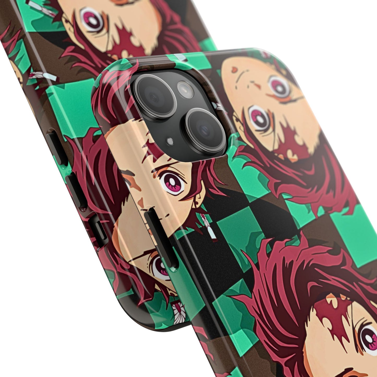 Tanjiro Kamado Head Pattern Tough Phone Case | Anime - Demon Slayer