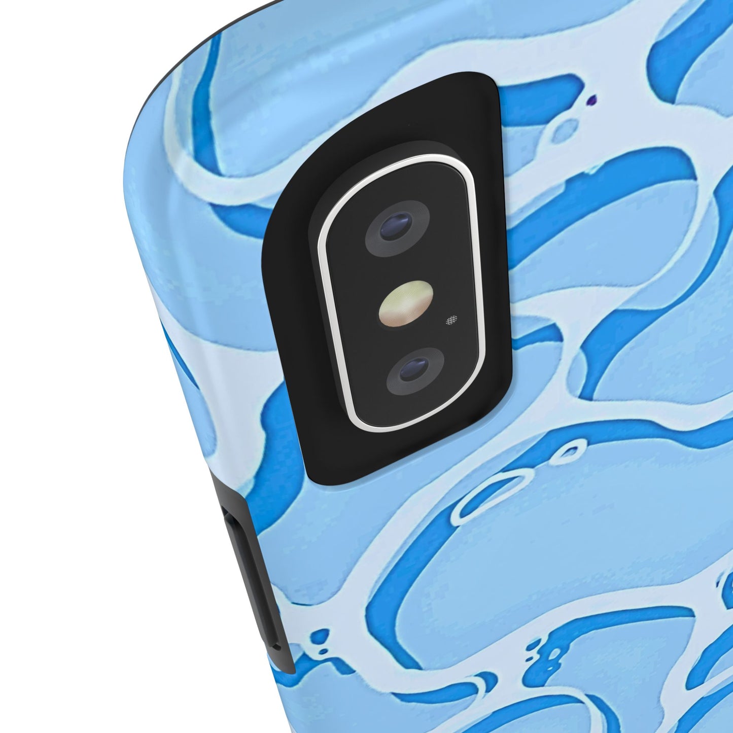 Funda resistente para teléfono con estampado de agua de piscina | Estética