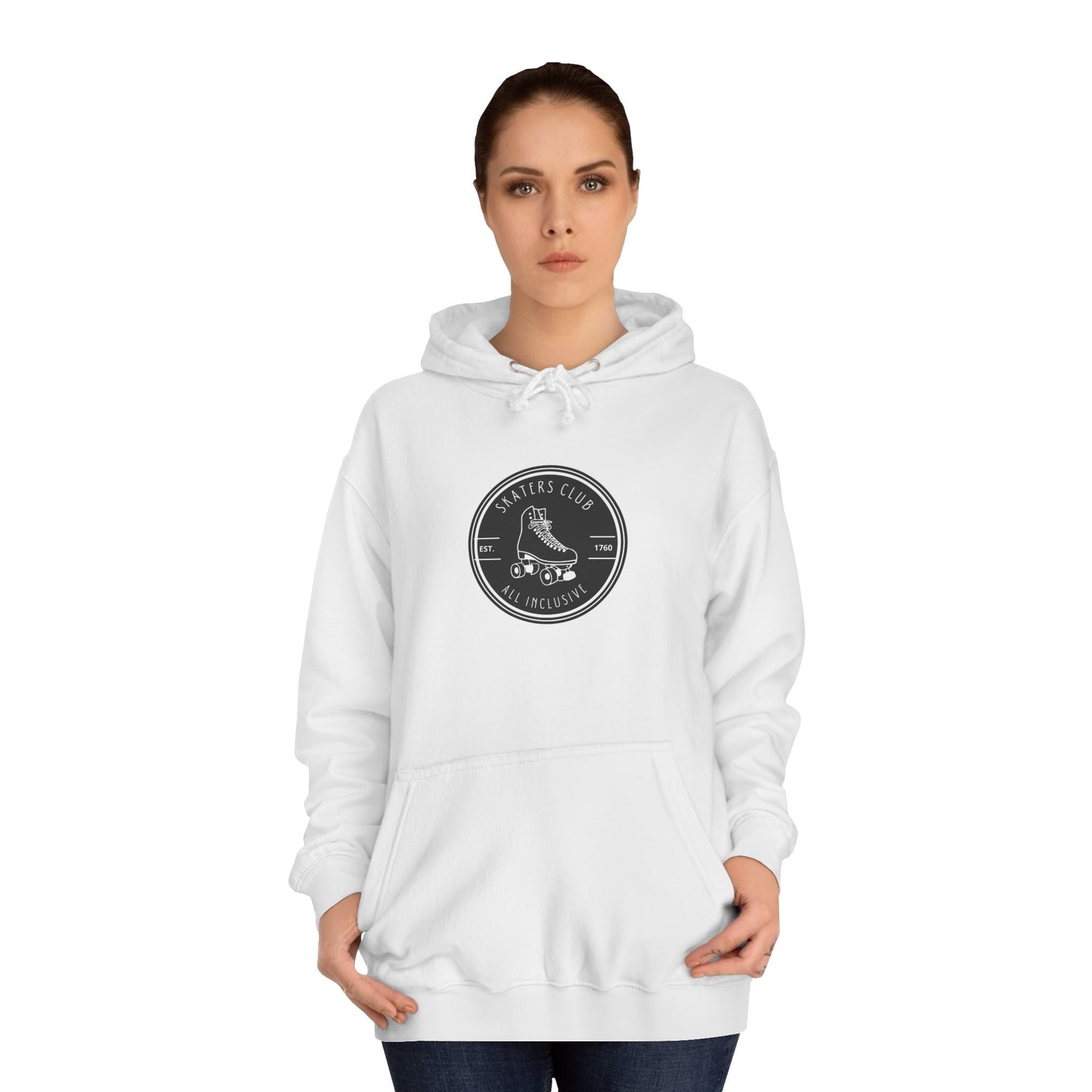 Black Round Skaters Club Unisex Hoodie